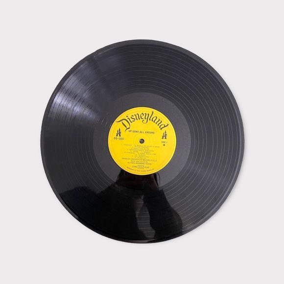 Vintage DISNEY VINYL RECORD  - Up down All Around - Picture 3 of 5